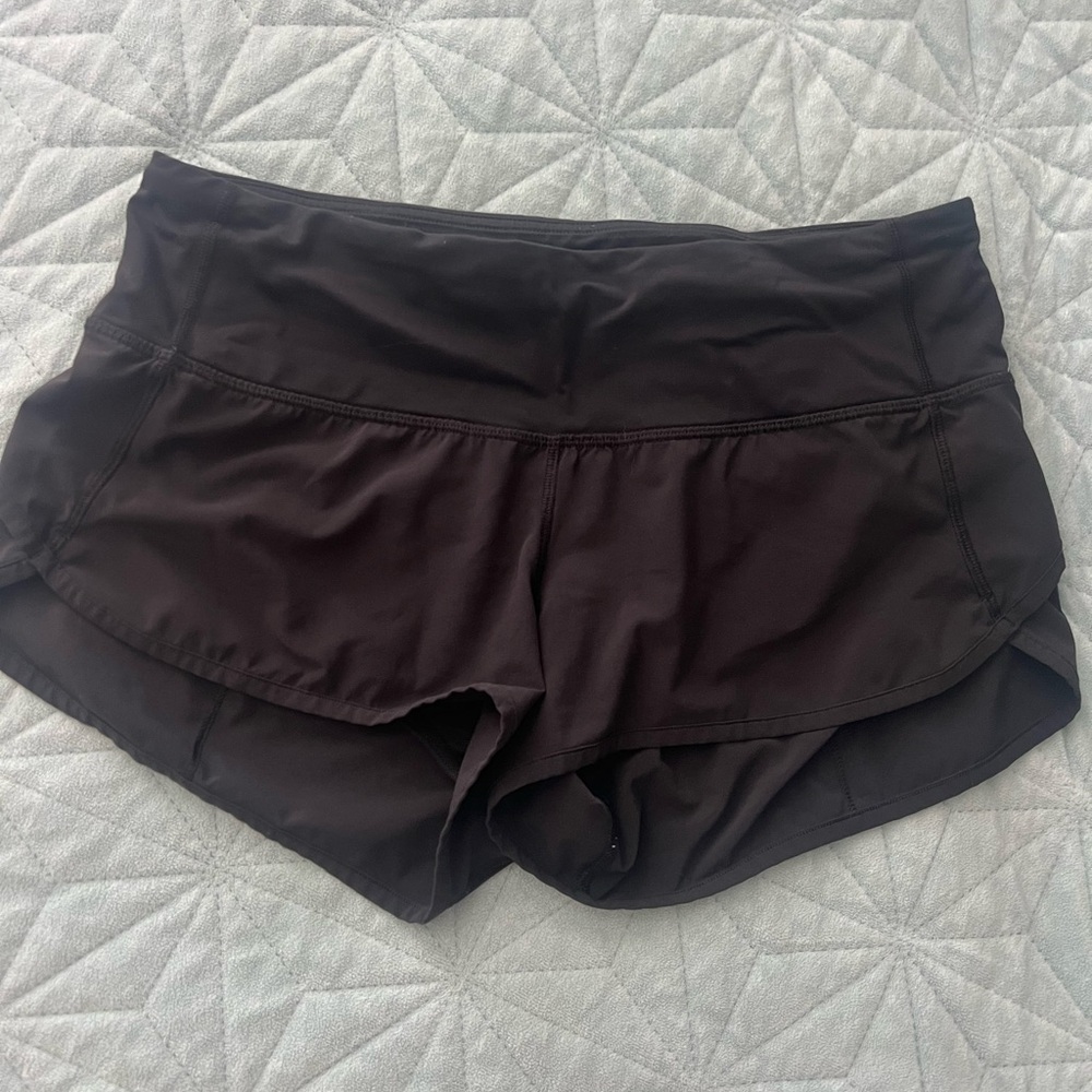 Black Lululemon speed up shorts